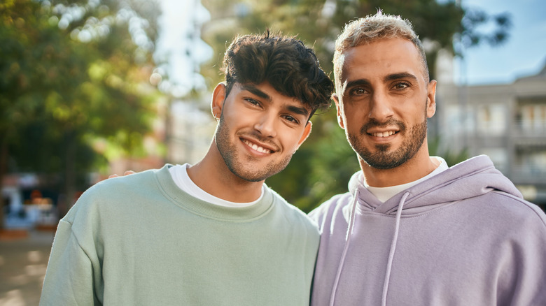 couple smiling together