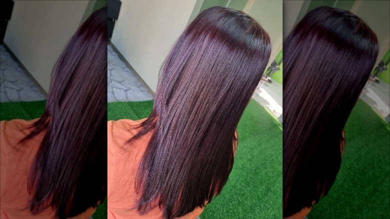 Cherry brown hair color