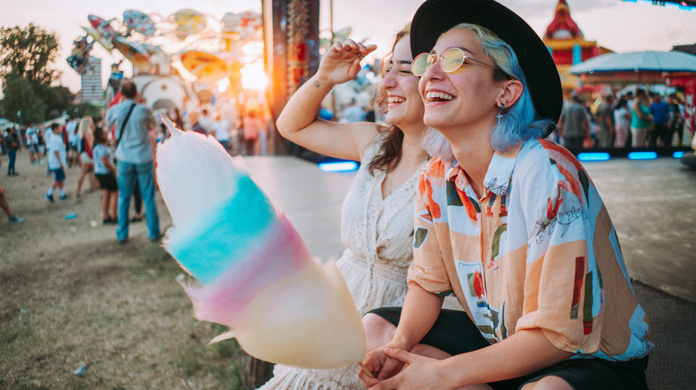 Couple at carnival