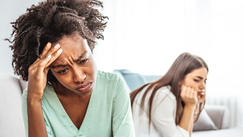 two women arguing