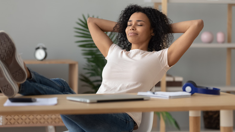 woman relaxing