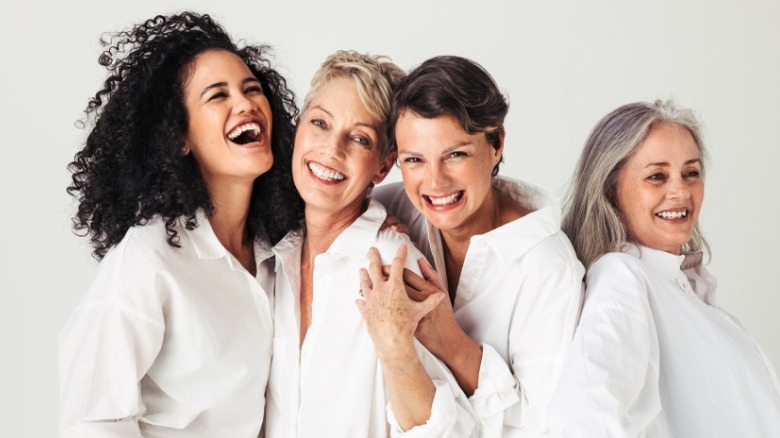 Group of women smiling