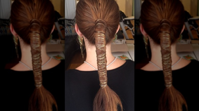 ponytail with wire