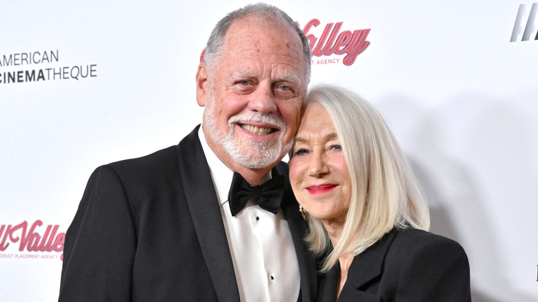 Taylor Hackford and Helen Mirren at the American Cinematheque Awards in 2024.