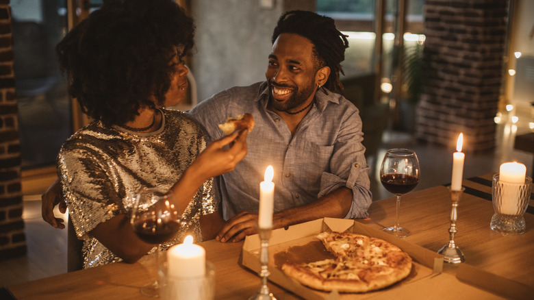 couple on romantic date