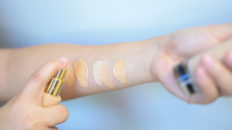 foundation swatches