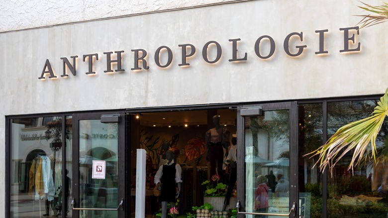 Anthropologie retail mall store