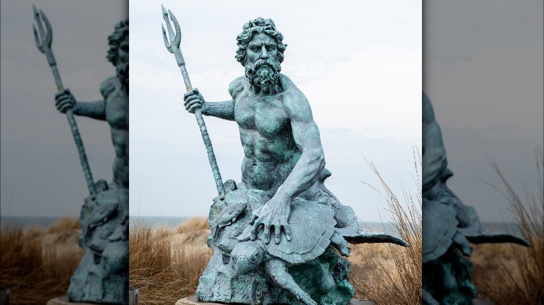 Statue of Roman god Neptune