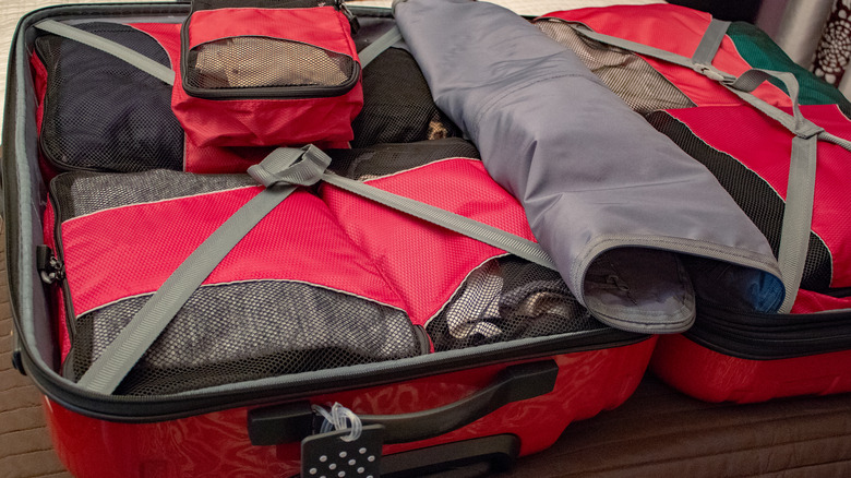 Suitcase compartment cubes