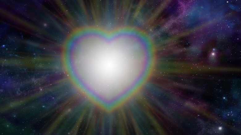 radiating love and light