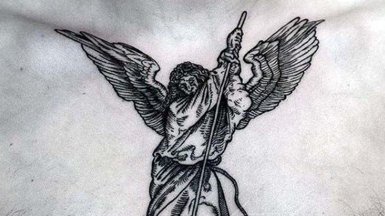 Tattoo of angel