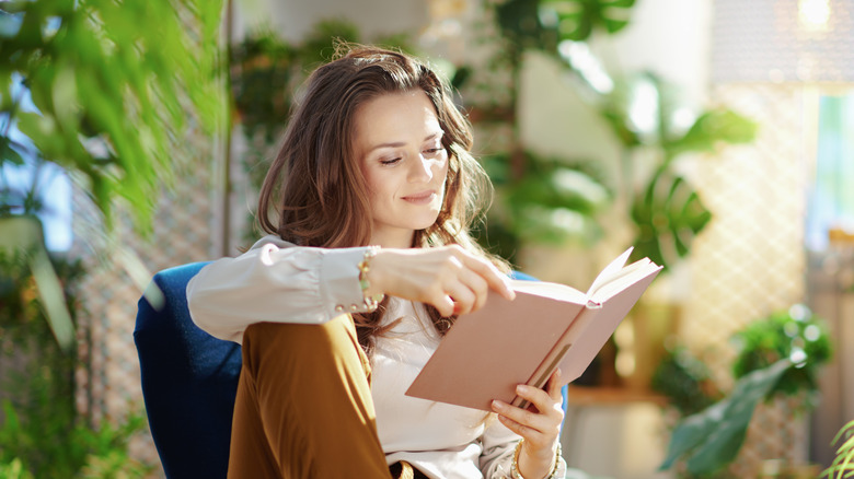 woman reading