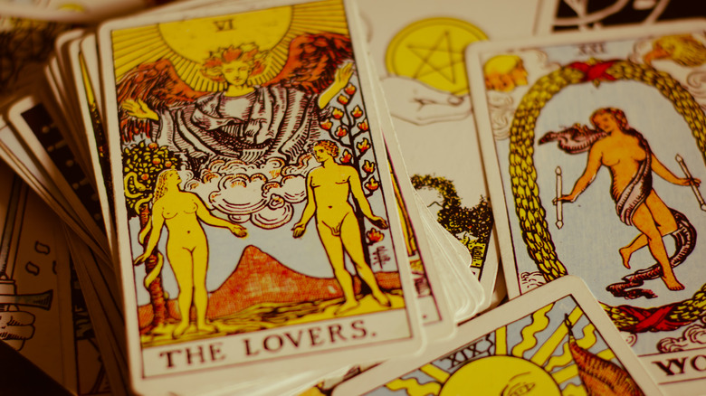 The Lovers tarot card 