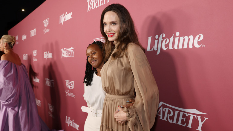 Angelina Jolie with Zahara  Jolie-Pitt