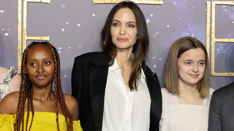 Angelina Jolie with Zahara and Vivienne