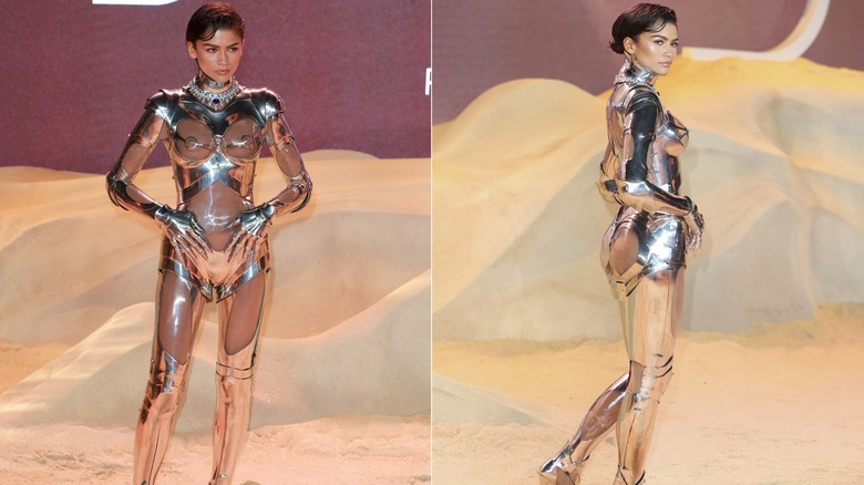 Zendaya in a robot suit