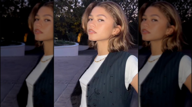 Zendaya with light hair